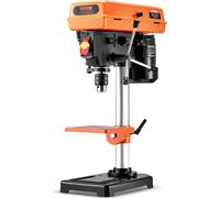 Perceuse d'établi VEVOR 203,2 mm, moteur à induction 500 W, perceuse d'établi à vitesse réglable 550 / 950 / 1450 / 1950 / 2500 tr/mn, table de travail inclinable de 0 à 45°