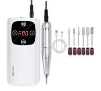 Perceuse électrique 2 en 1 45000 tr/min avec écran LCD lampe lime pour ongles en gel acrylique