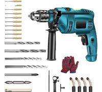 Perceuse électrique, 220V, 0-3200 tr/min, couple 48 N-M, Un kit