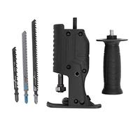 Perceuse électrique à Adaptateur de Scie Alternative Tête de Conversion de Tronçonneuse Kit de Poignée de Lames de Scie Outil de Perceuse électrique Portable pour la Coupe de Bois, de Métal et de Plas