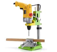 Perceuse électrique avec étau en fonte, cadre fixe rotatif à 360°, profondeur de perçage réglable, plage de serrage 38-42 mm pour projets de bricolage
