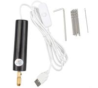 Perceuse électrique compacte USB pour projets d'artisanat Mini outil rotatif portatif avec 10 embouts