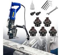 Perceuse électrique hydraulique en métal, 1300 W, poinçonneuse manuelle en métal, adaptée pour les plaques de fer, de cuivre et d'aluminium, 220 V