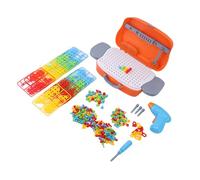 Perceuse électrique pour Enfants, Ensemble D'outils de Réparation de Jouets pour Garçons, Construire et avec Les Parents pour Créer des Liens Familiaux, Matière Plastique à Partir de 3 Ans