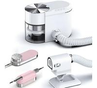 Perceuse électrique Pour Ongles, Aspirateur Pour Ongles Et Kit De Perceuse Pour Ongles Avec Une Vitesse Réglable De 30 000 Tr/min, Batterie 1600 Mah, Faible Bruit, Collecteur De Poussière pink