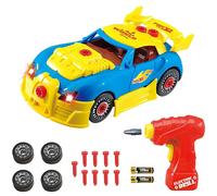 Perceuse Électrique Vis Bricolage Assemblage Voiture Jouet Voiture De Course Kit Modèle Jouet Écrou Démontage Match Puzzle Blocs Éducatifs Ensembles Enfants Jouet