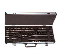 MAKITA jeu de forets et burins SDS-Plus dans un coffret en aluminium, 10 pcs D-42385.