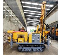 Perceuse hydraulique de puits d'eau de 260 m - Perceuse rotative de forage sur rail pour projets d'exploration des eaux souterraines