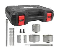 Perceuse Kit Trou Mural,Scie Cloche Ciseau pour Béton et Brique | Outils de Travail des Métaux Accessoires De Forage Puissants Pour Projets Conduites Et Électricité