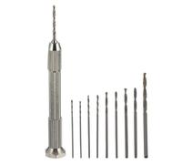 Perceuse Manuelle Mini avec 11 Forets pour Perçage de Précision