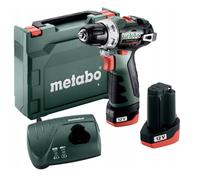 Perceuse Metabo PowerMaxx BS BL; 12 V; 2x2,0 Ah accu.