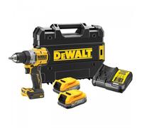 DeWalt Perceuse-visseuse sans fil DeWalt 18V XR (sans balais) incl. 2x batterie Powerstack (18 Volt / 1,7 Ah) avec technologie de batterie Pouch DCD800E2T-QW Quantité:1