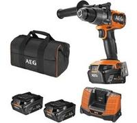 Perceuse percussion AEG 18V Brushless - 2 batteries 5.0Ah - 1 chargeur - Poignée additionnelle - BSB18C3BL-502C G