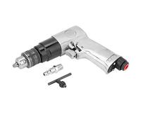 Perceuse pneumatique 3/8" 1700 tr/min, outil forage pneumatique réversible | Perceuse pneumatique réversible, mandrin 10mm, corps en aluminium, poignée, interrupteur avant/arrière pour meuble entretien