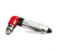 Perceuse pneumatique à angle droit à 90°, mandrin 1 cm, outil pneumatique | La tête compacte à angle droit s'adapte dans les coins et entre les goujons. Le mandrin e 3/8" accepte les embouts de