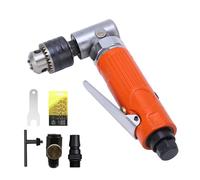 Perceuse pneumatique coudée à 90°, perceuse pneumatique 15 000 tr/min, outil manuel en acier allié avec clé et buse d'air, pour meulage, polissage, soudage, espaces industriels étroits
