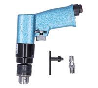 Perceuse pneumatique de 10 mm |Perceuse industrielle 1800 tr/min pour plaques de fer/planches de bois |Outil à main léger en alliage d'aluminium avec interrupteur avant et arrière