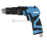 PERCEUSE PNEUMATIQUE REVERSIBLE 3/8" A MANDRIN 10 MM AIR COMPRIME FERVI 0418