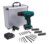 Perceuse sans fil 12V | 2 batteries et 46 accessories incl.
