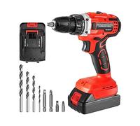 Perceuse sans fil 20V tournevis brosse électrique Mini pilote d'alimentation batterie Lithium-Ion cc outils de forage à 2 vitesses,Stabilité élevée