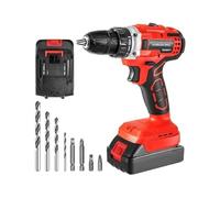 Perceuse sans fil 20V, tournevis électrique balais, Mini pilote d'alimentation, batterie DC Lithium-Ion, outils de perçage à 2 vitesses Pour les débutants en bricolage