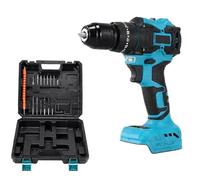 Perceuse sans fil et tournevis compatible avec batterie Makita 18 V (sans batterie), mandrin de 9,5 mm, perceuse combinée électrique sans balais 50 NM, avec embrayage 25 + 3, 3 vitesses, lumière LED