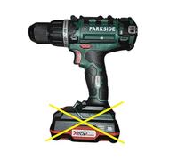 Parkside Perceuse sans fil PABS 20- Li X20V – Mallette de transport, sans batterie ni chargeur