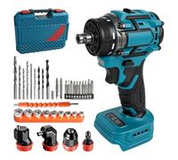 Perceuse sans fil sans balais pour batterie Makita 18 V (sans batterie), tournevis sans fil 4 en 1 avec 4 adaptateurs multifonction, perceuse combinée de 50 N.m avec embout de tournevis et douille