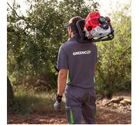Perceuse thermique moteur à essence 75cc 5.2hp, mèches acier 100/200/300mm, 3 extensions 60cm, max 280cm - Greencut GD750X