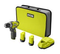 Ryobi Perceuse-visseuse sans fil RCD1201-220S 12V 25 Nm 2x2Ah avec chargeur et sac