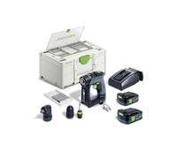 Perceuse-visseuse 10,8 V CXS 12 2,5-Set + 2 batteries 2,5 Ah + chargeur + coffret SYSTAINER SYS3 DF M 187 FESTOOL 576865