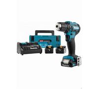 Perceuse visseuse 12 V CXT Ø 10 mm - MAKITA - avec 1 batterie 12v-2.0Ah et 2x18 V-5.0Ah - chargeur - MakPac - DF333DNX10