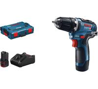 Perceuse-visseuse 12V GSR 12V-35 professional + 2 batteries 3Ah + chargeur + coffret L-BOXX - BOSCH - 06019H8002