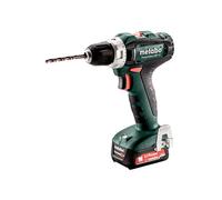 Perceuse visseuse 12V - PowerMaxx - BS 12 - Avec 2 batterie 2Ah + chargeur + Coffret et mandrins à serrage rapide - METABO - 601036500