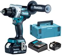 Perceuse-visseuse 18 V + 2 batteries 5 Ah + chargeur rapide + coffret MAKPAC MAKITA DDF486RTJ