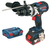 Perceuse-visseuse 18 V GSR 18V-110 C Professional + 2 batteries 5 Ah + chargeur + coffret L-BOXX BOSCH 06019G0125