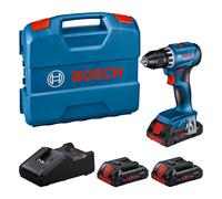 Perceuse-visseuse 18 V GSR18V-45 brushless + 3 batteries ProCORE 4 Ah + chargeur en coffret L-Case BOSCH 0615A5002N
