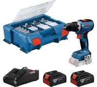 Perceuse-visseuse 18 V PRO Heavy GSR 18V-65 + 2 batteries 4Ah + chargeur + 82 accessoires dans L-Case BOSCH 06019N3207