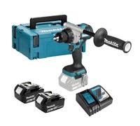 Perceuse-visseuse 18V DDF492ZJ + 2 batteries BL1850B 18V 5 Ah + chargeur rapide DC18RC MAKITA