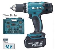 Perceuse visseuse 42NM BL1830BX2 + DC18RC - MAKITA - DDF453RFX1