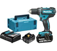 Perceuse visseuse 18V + 2 batteries 4Ah + chargeur + coffret MAKPAC - MAKITA - DDF482RMJ