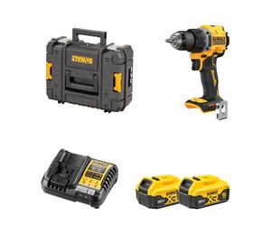 Perceuse-visseuse 18V DCD794NT-XJ + 2 batteries 18V 5 Ah + 1 chargeur DCB1104-QW DEWALT