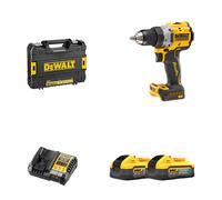 Perceuse-visseuse 18V DCD800NT-XJ + 2 batteries POWERSTACK 18V 5 Ah + 1 Chargeur DCB1104-QW DEWALT