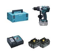 Perceuse-visseuse 18V DDF458ZJ + 2 batteries BL1850B 18V 5 Ah + 1 chargeur rapide DC18RC MAKITA