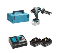 Perceuse-visseuse 18V DDF492ZJ + 2 batteries BL1850B 18V 5 Ah + chargeur rapide DC18RC MAKITA