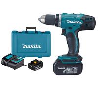 Perceuse-visseuse 18V diamètre 13mm + 2 batteries 3Ah + chargeur + coffret - MAKITA - DDF453SFE