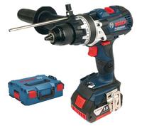 Perceuse-visseuse 18V GSR 18V-110 C Professional + 2 batteries 5Ah + chargeur + coffret L-BOXX - BOSCH - 06019G0125