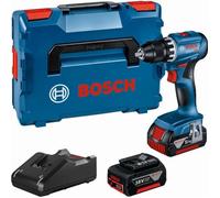 Perceuse-visseuse 18V GSR 18V-45 + 2 batteries GBA 3Ah + chargeur en coffret L-BOXX - BOSCH - 06019K3204