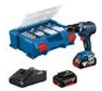 Perceuse visseuse 18V GSR 18V-55 + 2 batteries 4Ah + chargeur + coffret L-CASE Pick & Click - BOSCH - 06019H5209 G