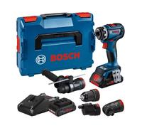 Perceuse-visseuse 18V GSR 18V-90 FC Professional + 2 batteries + chargeur + coffret L-BOXX 136 - BOSCH - 06019K6200